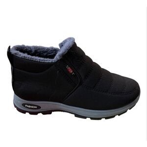 No Brand Sports Fashion Women's Size 39 US 9 Black Snow Ankle Booties Boots